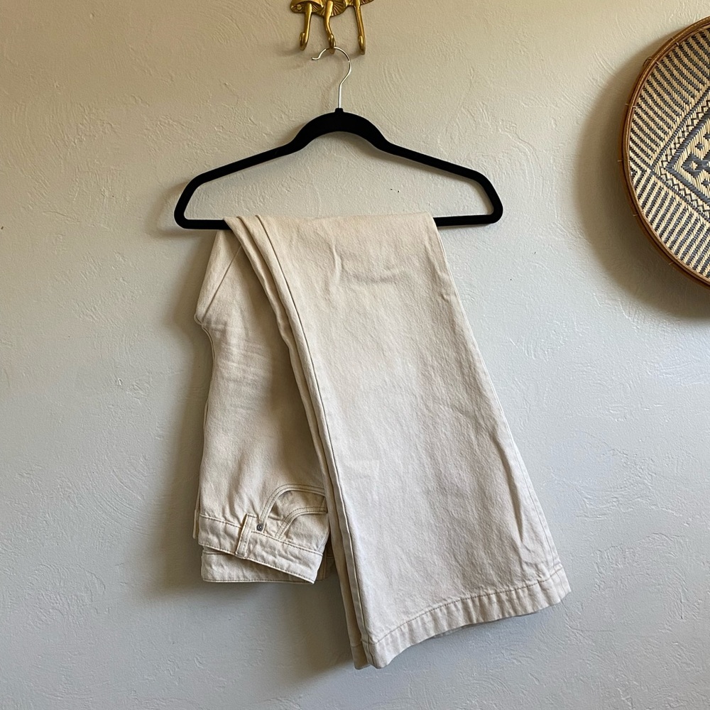 ROLLAS | wide leg button fly jeans